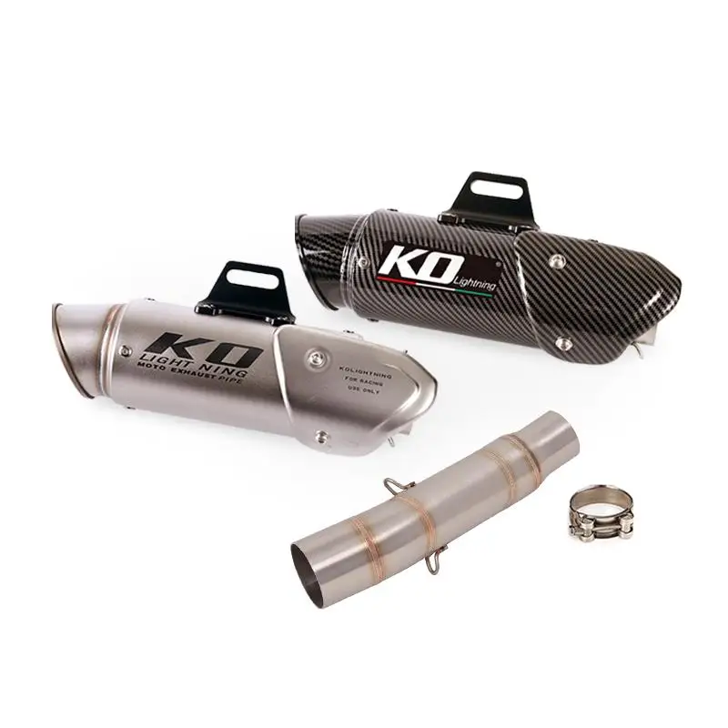 Slip On Exhaust Pipe FOR HONDA CBR300R 2013-2021 CB300F 2015-2021 Motorcycle Escape Muffler Mid Link Pipe Without DB Killer - Image 3