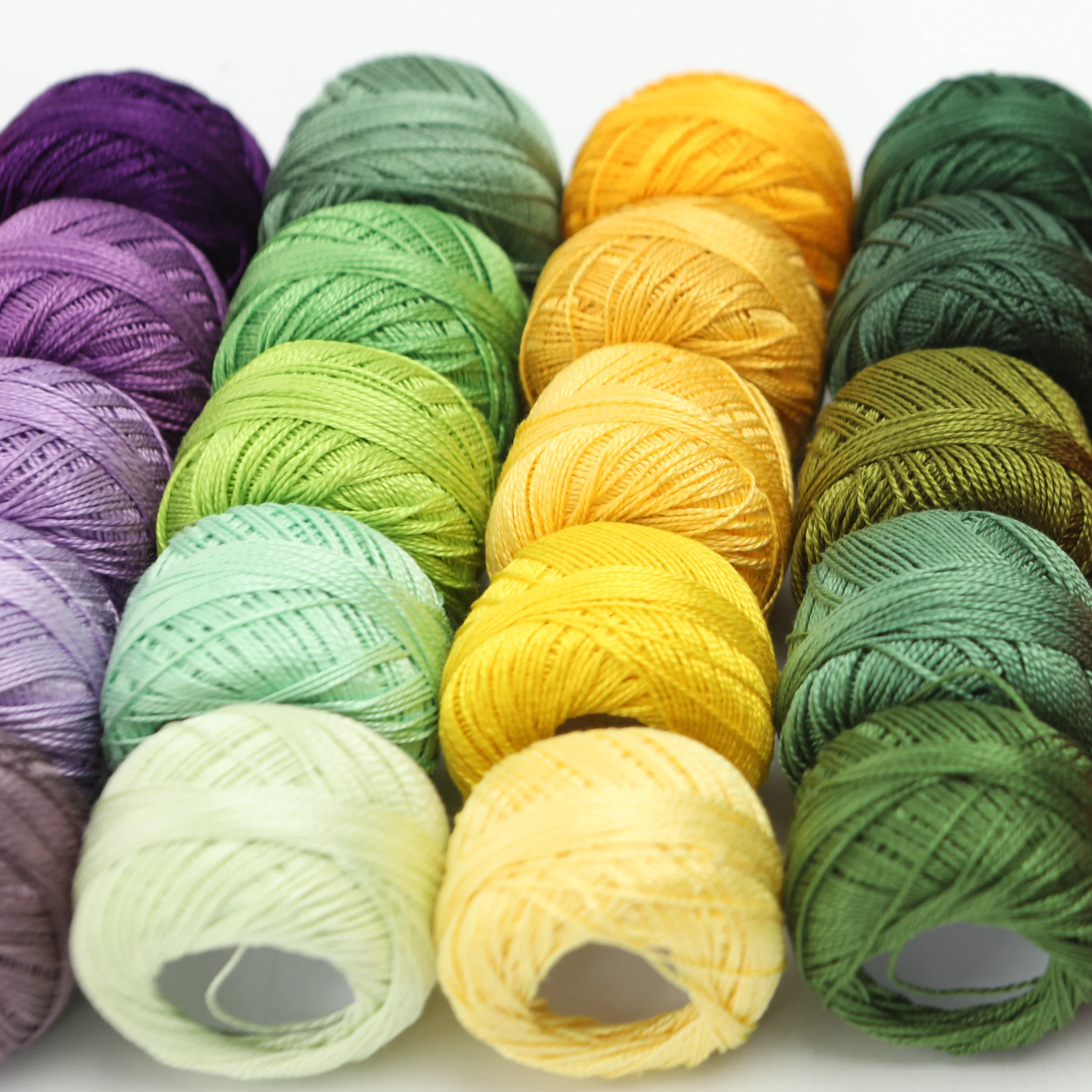 Filo di cotone all'uncinetto ricamo mercerizzato cucito artigianato