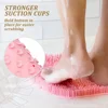 Silicone Exfoliating Shower Massage Scraper Bathroom Non-slip Bath Mat Back Massage Brush Foot Wash Body Cleaning Bathing Tool 3