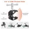 NEWACALOX 360° Rotatable PCB Motherboard Fixture Hair Dryer Holder Third Soldering Helping Hands Heat Gun Bracket Welding Tool 2