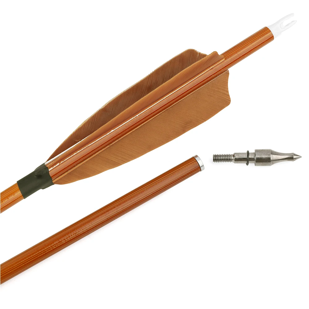 Flèches Carbone Pinals Archery Ridge 400/500/600 - Lot De 6/12 - Rouges - Chasse