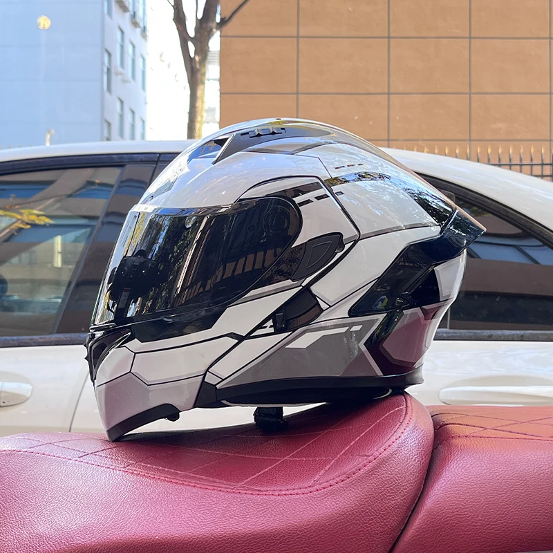 Comprar Cascos De Moto Casco Modular De Cara Completa Para