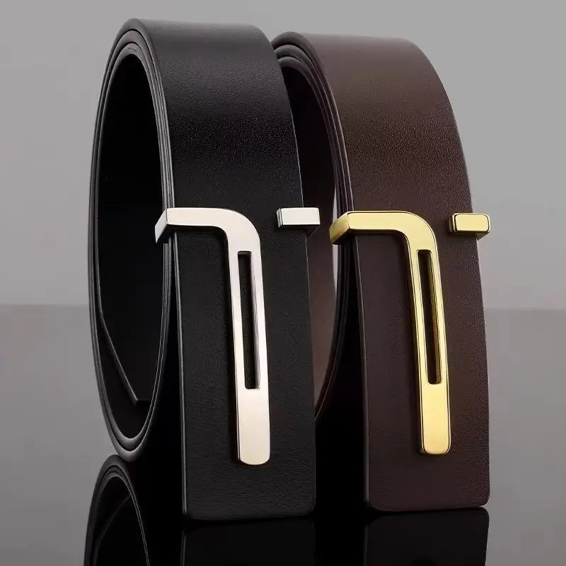 Ceinture en cuir véritable pour hommes