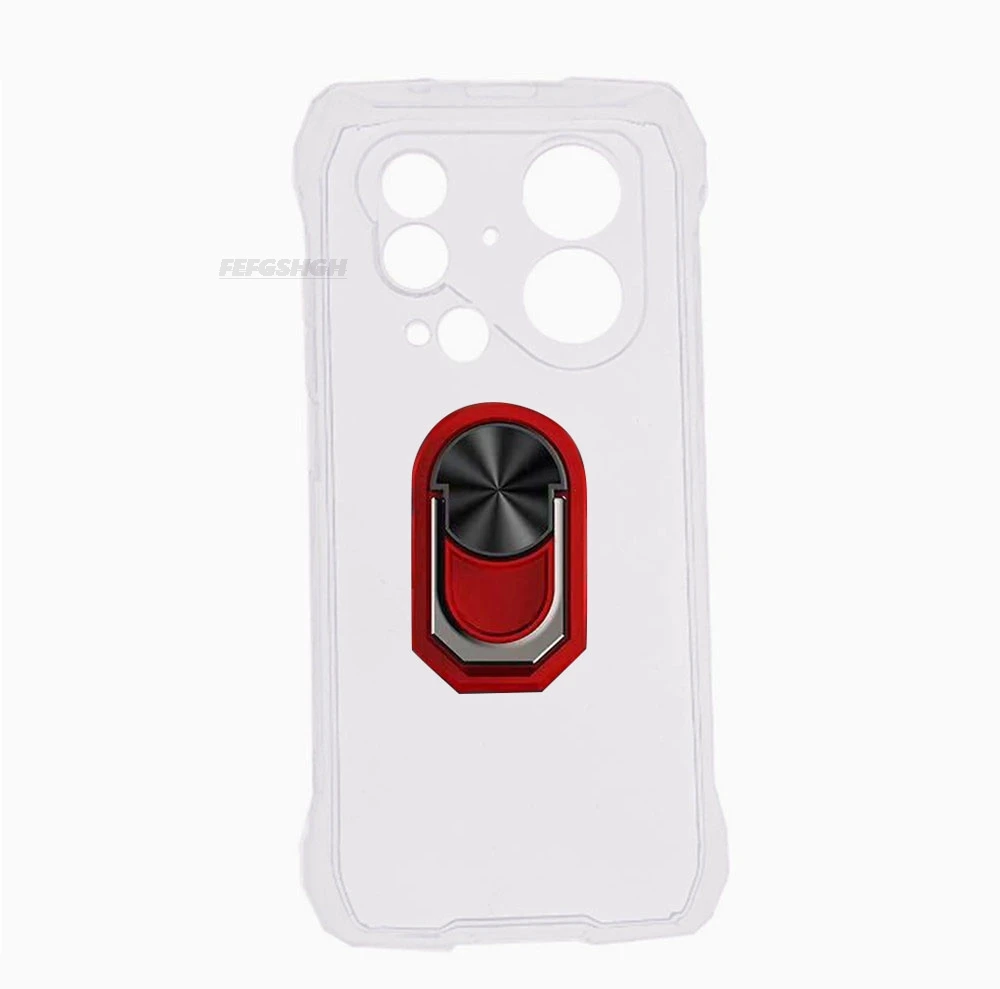 Blackview Oscal Pilot 6 - 6.78 Soft TPU Silicone Phone Case with Back Finger Ring and Bracket