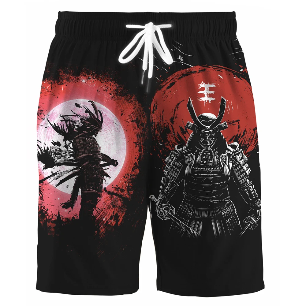 

CLOOCL Brand Shorts Japanese Sakura Samurai 3D All Over Print Beach Shorts Men Women Street Harajuku Style Summer Casual Shorts