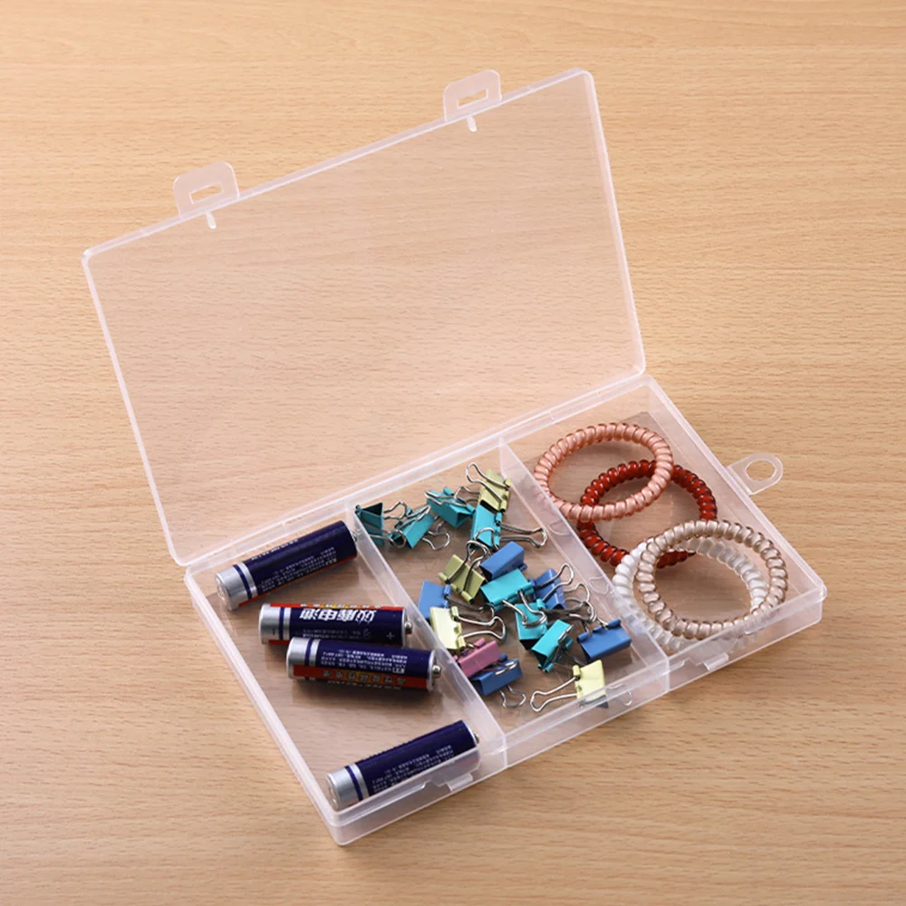 Plastic Jewelry Boxes Transparent Tool Box Craft Organizer Storage Beads Bracelet Jewelry Boxes Rectangle Packaging Case