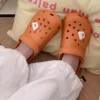 Casual Women  Cartoon Star Cat Colorblocking Slippers Sandals Mop Thick Bottom Increase Non-slip EVA Hollow Shoes Breathable 1