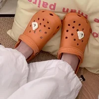 Casual Women  Cartoon Star Cat Colorblocking Slippers Sandals Mop Thick Bottom Increase Non-slip EVA Hollow Shoes Breathable 1