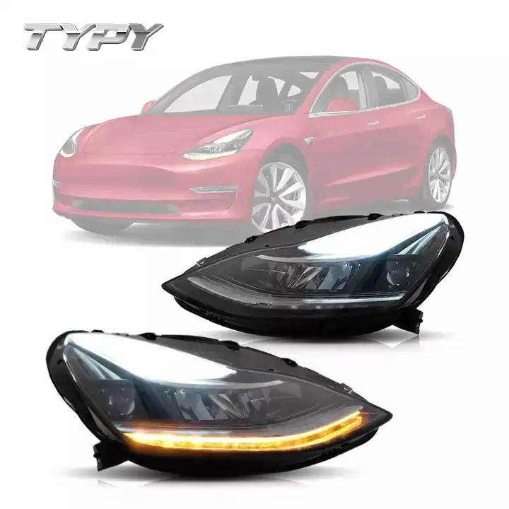 

Автомобильная фара головного света, встроенная фара синего цвета для Tesla Model 3 2017 2018 2019 2020
