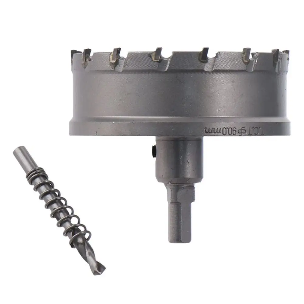 

Tungsten Carbide Triangular Shank Carbide Hole Opener Black Carbon Steel Metal Plate Three-blade Reaming Drill Silver