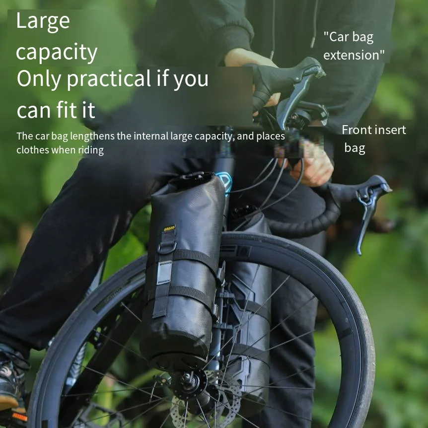 Bike Multi-functional Front Fork Outdoor Waterproof Bag 5L