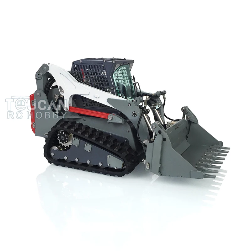 1/14 Hydraulic Loader Metal LESU Aoue-Lt5 Radio Control Tracked Skid-Steer RC Truck Model Lights Toys Adults Thzh1209-Smt9 3