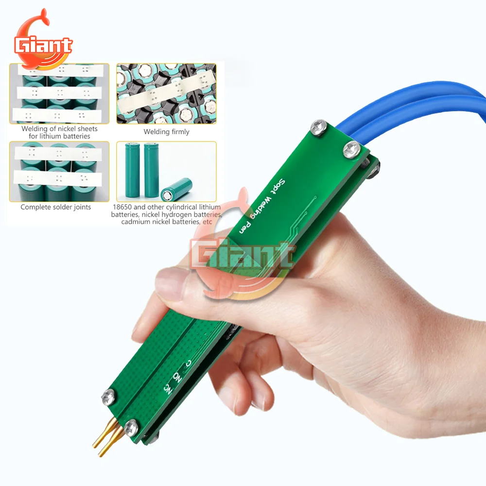  Portable Handheld Spot Welding Pen 18650 Lithium Battery Spot Welder Machine Adjustable Nickel Sheet Welding Repair Tools 