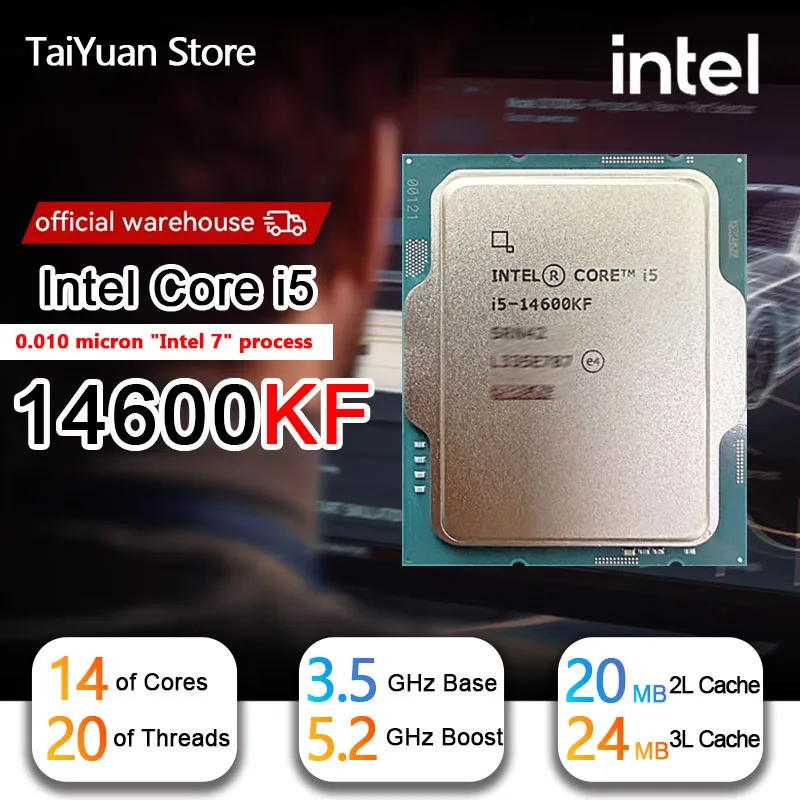 Intel Core i5-14600KF i5 14600KF CPU processor LGA 1700 New Intel Core i5-14600KF i5 14600KF CPU processor LGA 1700 New