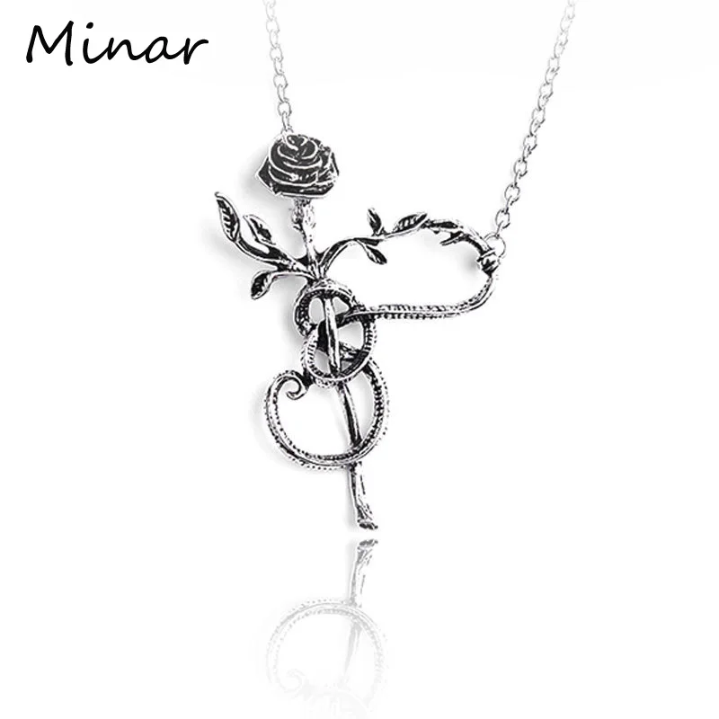 Antique Sliver Metal Rose Flower 