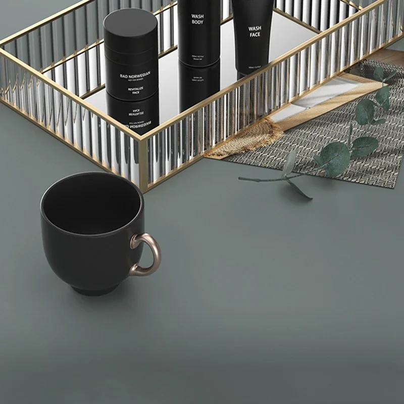 Makeup Storage Tray Glass Transparent Cosmetic Organizer Metal Perfume Lipstick Stand Rectangle Dresser Decoration Tray for Home 6
