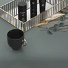 Makeup Storage Tray Glass Transparent Cosmetic Organizer Metal Perfume Lipstick Stand Rectangle Dresser Decoration Tray for Home 6