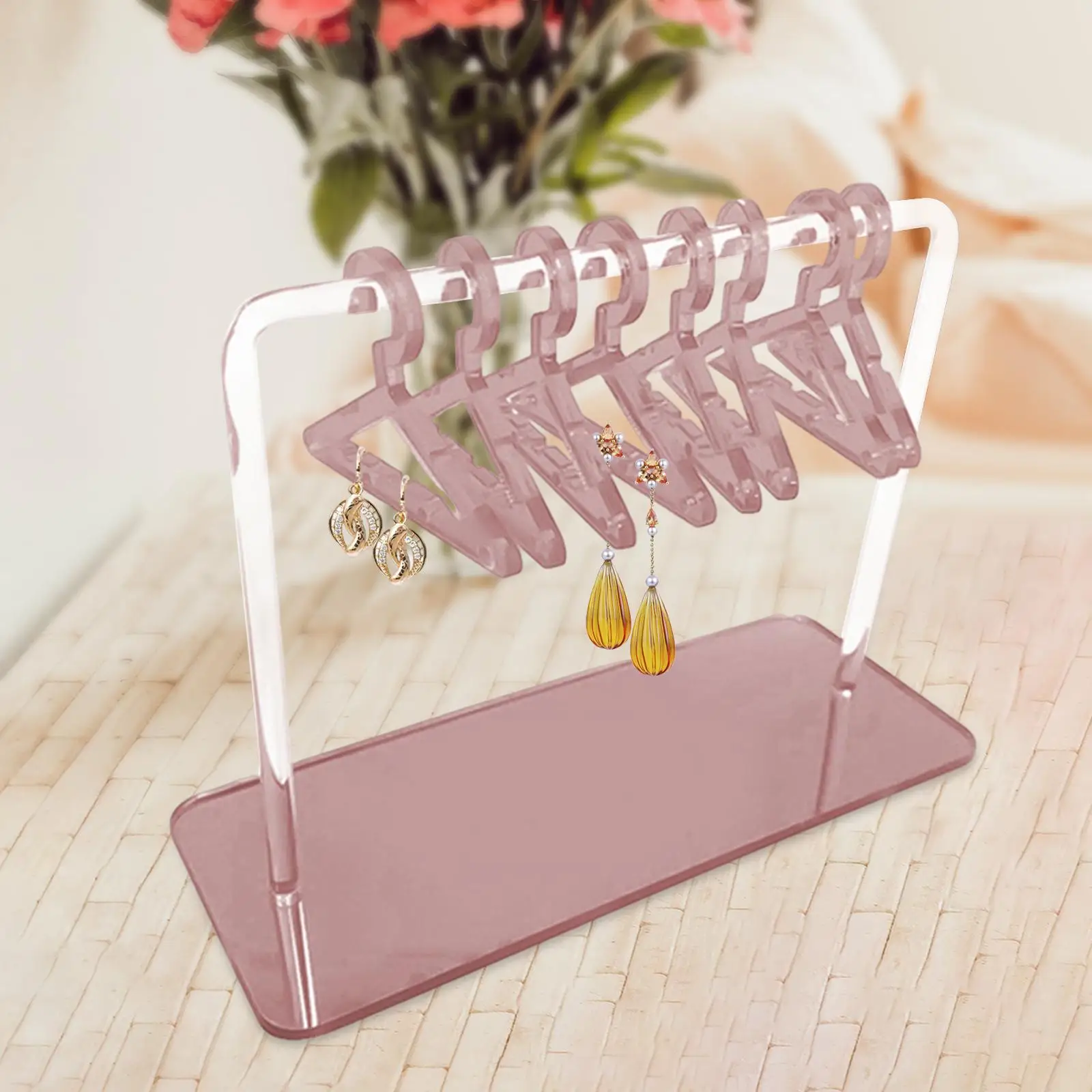 Acrylic Earring Display Stand, Mini Coat Hanger Rack, Jewelry Storage  Showcase, Earrings Organizer, Holder - AliExpress