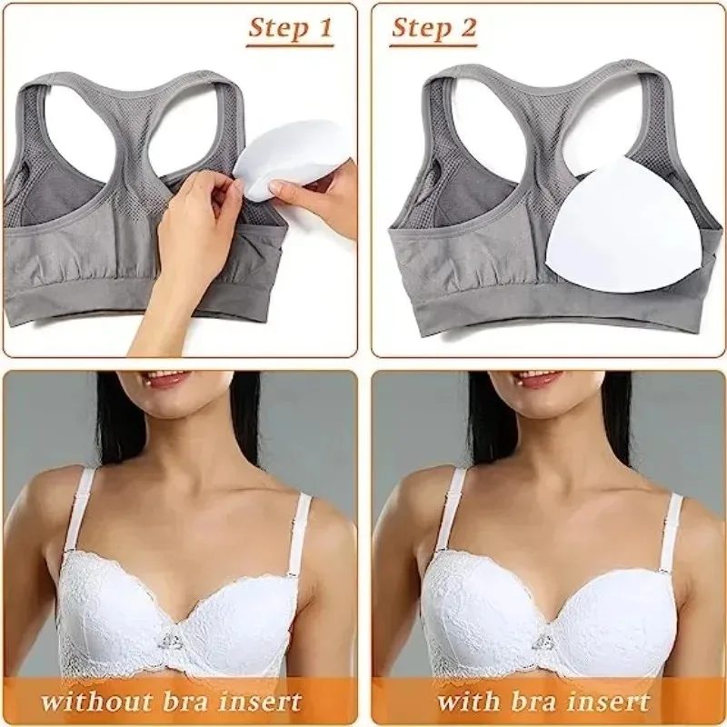 For Women Breast Push Up Enhancer Bra Pad Sports Bras Cups Insert Bikini Swimsuit Soft Bra Pads Inserts Removable Bra Pad 5