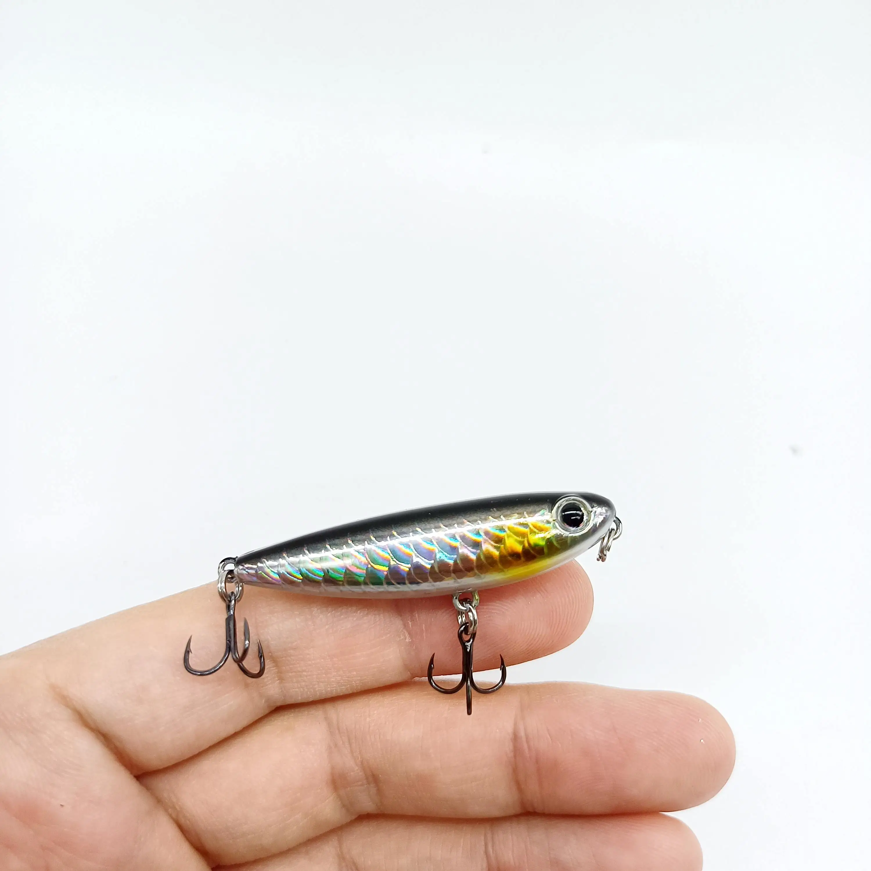 Hameçons Double Owner TW-01 1/0 – Pour Leurres Topwater, Pack De 8, Argent