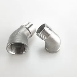 Stainless Steel 45 - Degree Elbow Pipe Fitting Connector - 3/4