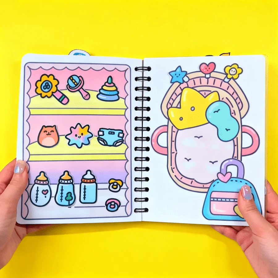 Taking Care of Children with DIY Puzzle Toys, Quiet Handmade Books, and Free DIY Material Sets to Combine Children's Toys