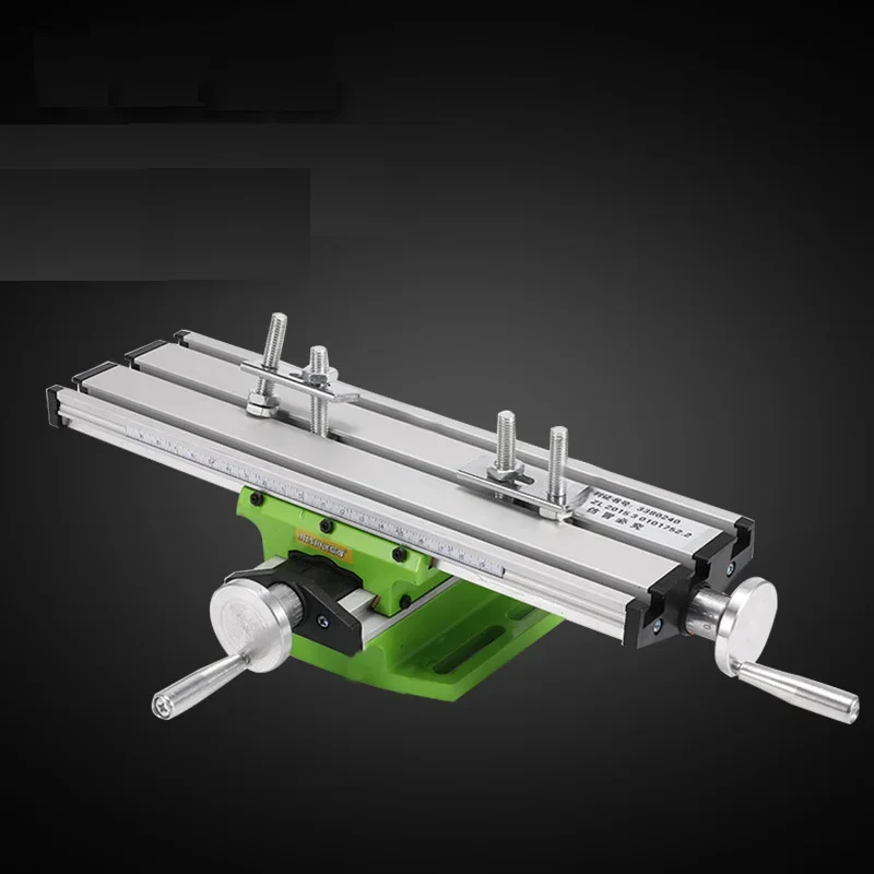 Miniature Milling Machine Bench Drill Vise Fixture Worktable X Y-axis Adjustment Coordinate Table 1PC