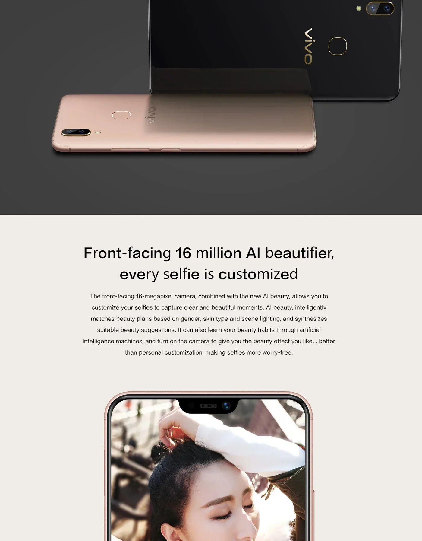 Original VIVO Y85 Smartphone Global Rom Android Unlocked 6.26'' 4GB 64GB Camera 13MP All Colors in Good Condition 4G Smartphone