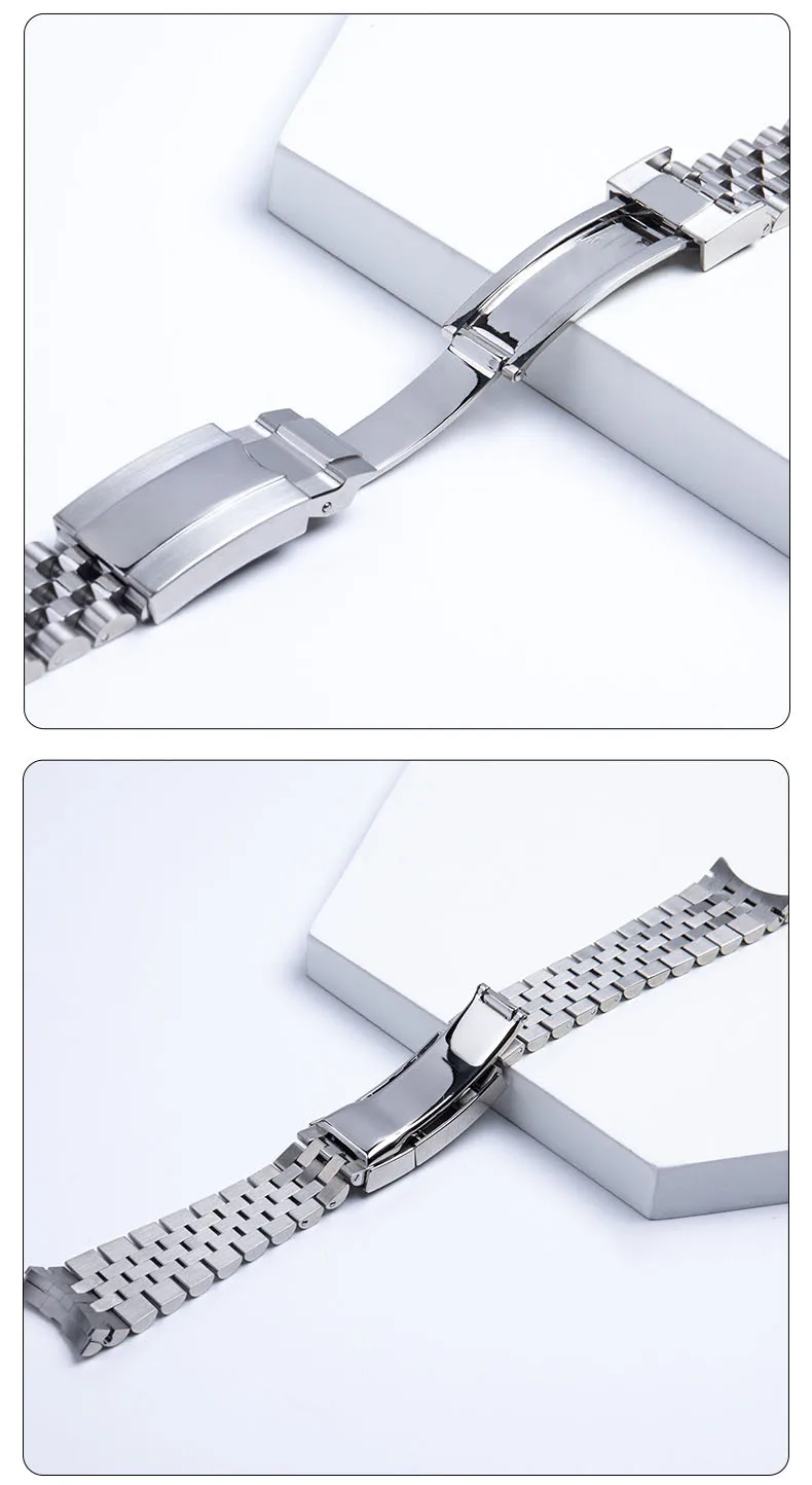 20mm 21mm Jubilee 904 Uhrenarmband für Rolex Sub GMT Yacht Daytona Herrenarmband Luxus-Uhrenkette Mod-Teile Ersatz-Zubehör – Detail 6