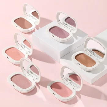 Heallor Monochrome Taro Purple Blusher Shadow Cream Mashed Potatoes Texture Cheek Blush Natural Lasting Multi-purpose Eye Shadow - Thumbnail 5