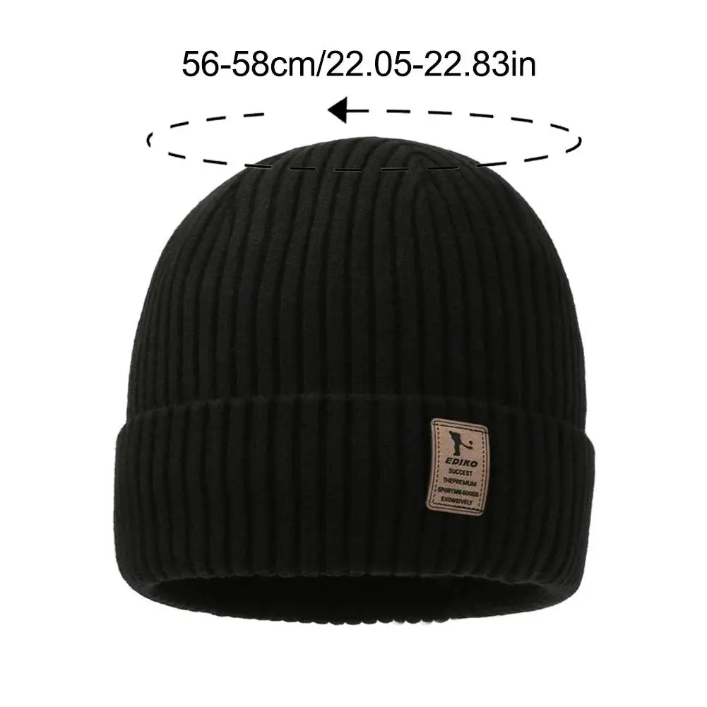 Verdickte Ohrenklappenkappe, kalt, winddicht, Skimaske, Herren-Winter-Strickmütze für Outdoor-Sport, Wandern, Snowboarden – Detail 13