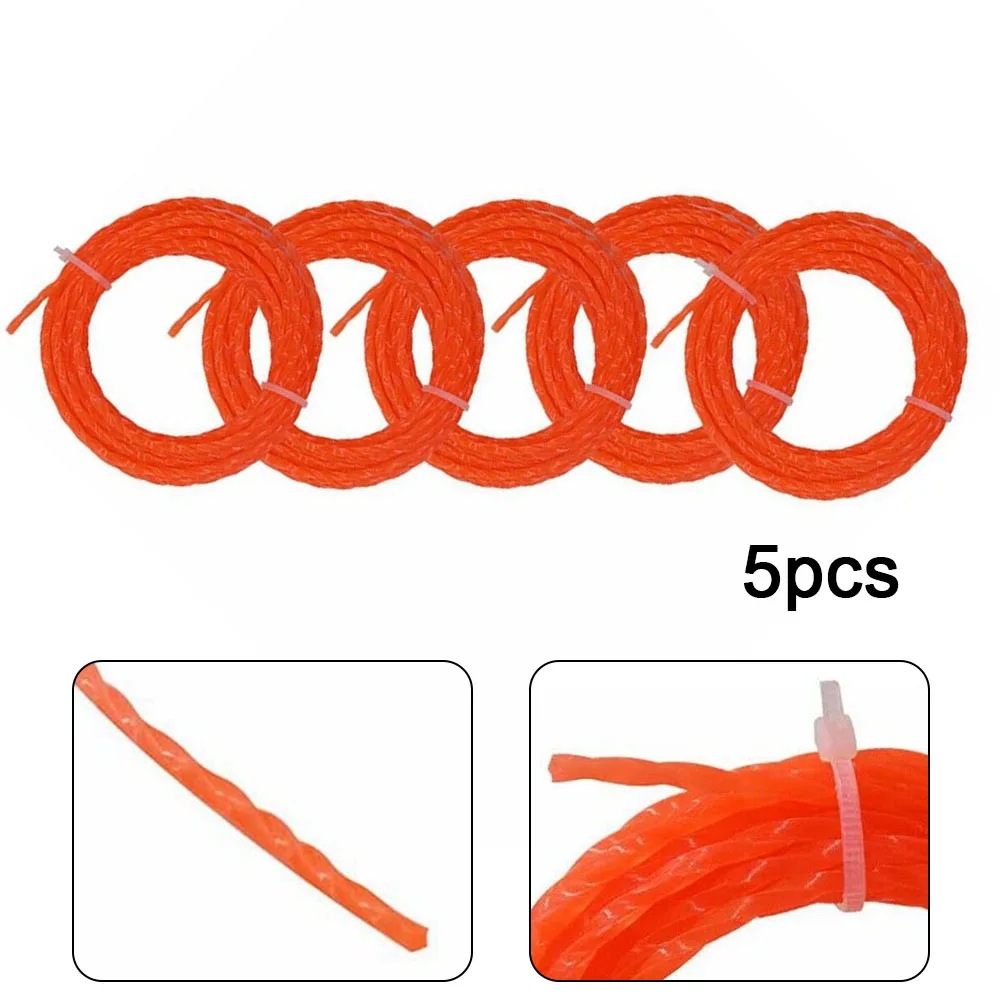 

Accessories Trimmer Parts For EGO Garden Tools Nylon Trimmer Line Twisted Line 0.095-inch 15ft Per Roll 5-Pack