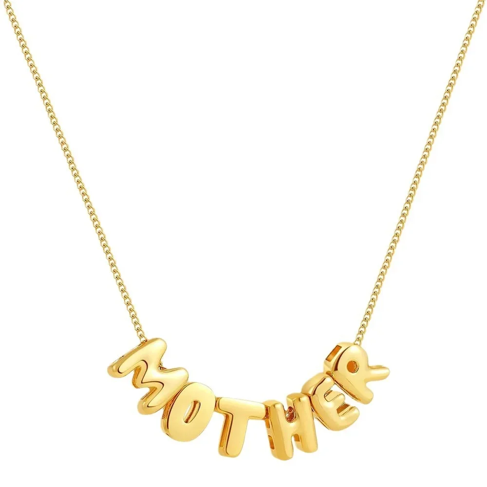 Collane con lettere a bolle Collane con nome a palloncino con lettere a  bolle 3D personalizzate per donne Ragazze Regalo di gioielli personalizzati  con nome in oro 14 carati - AliExpress, image size:1000x1000