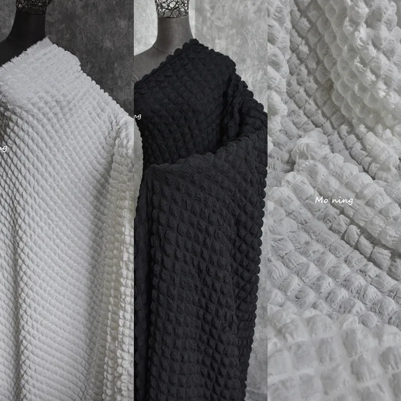 

Высокая эластичность трехмерная пузырьковая текстура трикотажная ткань однотонный чехол для дивана Сделай Сам платье модная дизайнерская Ткань для шитья