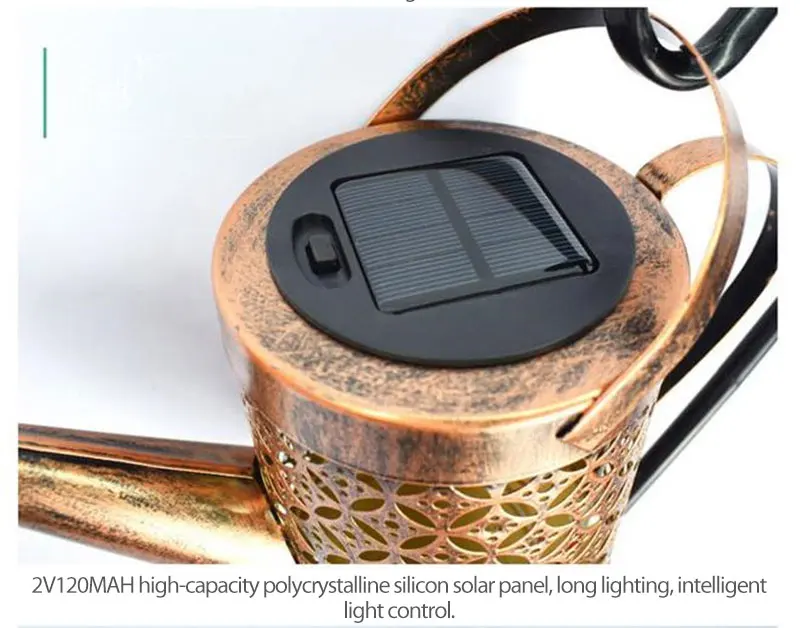Description Picture 2 of itemLED Solar Watering Can Light Hanging Kettle Lantern Light Outdoor Waterproof Villa Path Lawn Yard Garden Decoration Lamp