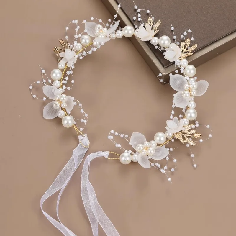 Hair accessories Children's Wreath Headgear Super Fairy Mori Crown Headband Princess Flower Girl Head Flower Girl Birthday Show