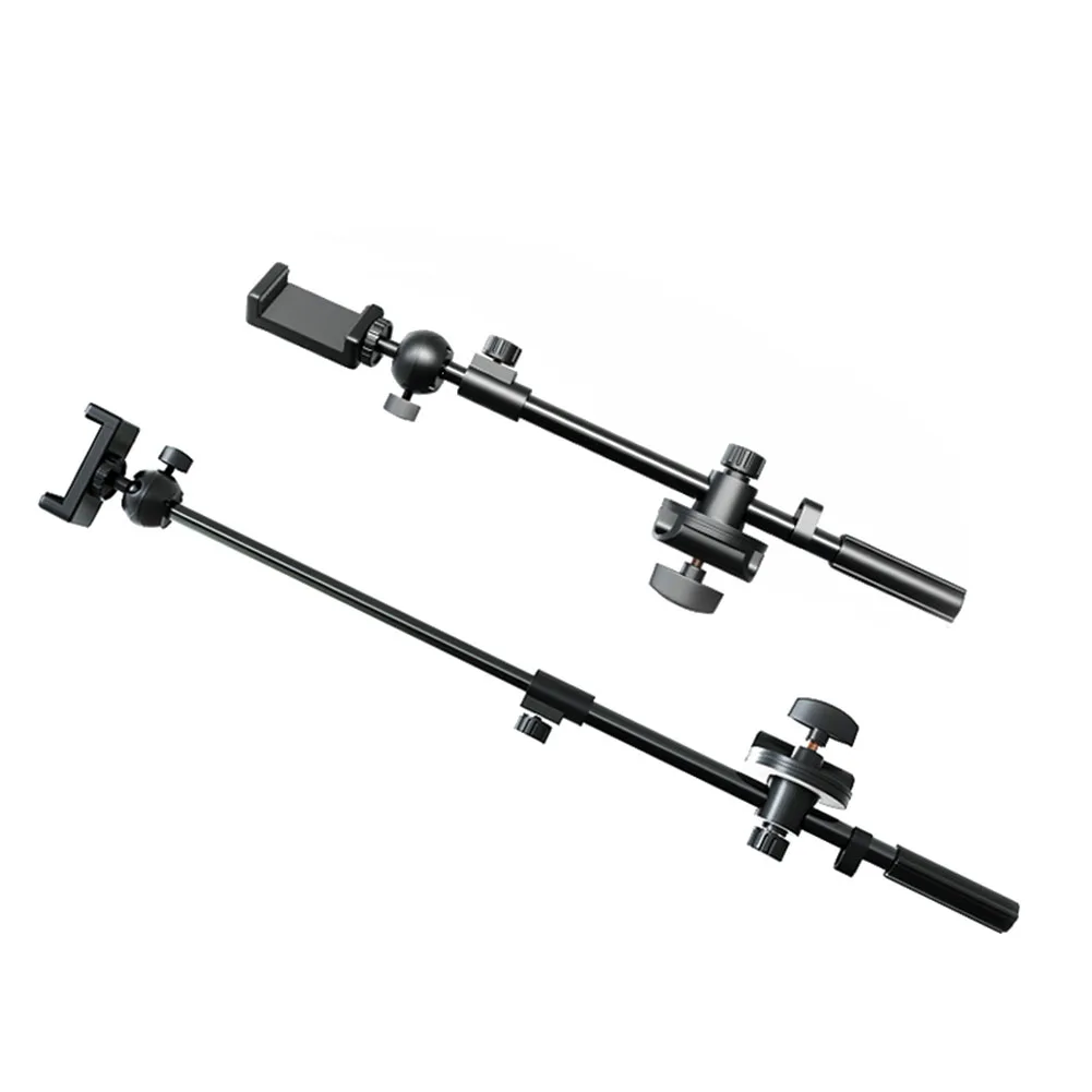 

55CM New Microphone Stand Crossbar Rotating Microphone Stand Crossbar Arms Mic Clip Holder Extension Bracket Mobile Phone Access