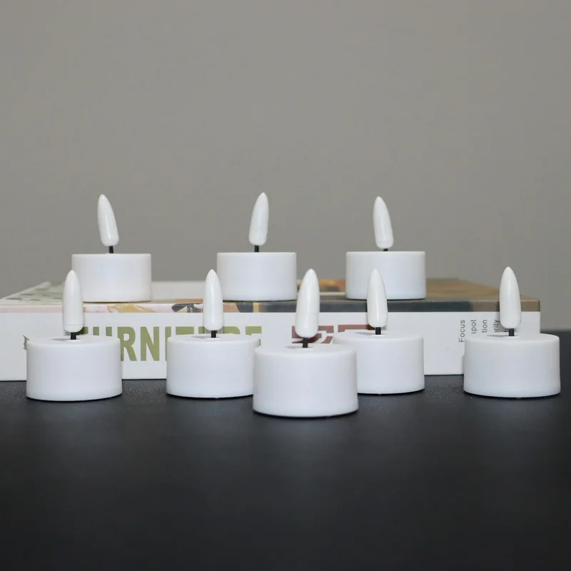 12PCS LED Candle Light remote control Simulation Candle Smokeless Tea Light WarmWhite Flash Holiday Birthday Wedding Party Decor