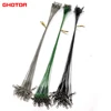 60pcs 15/20/25cm  Anti Bite Steel Fishing Line Titanium Steel Wire Fishing Leader with Swivel Fishing Lure Accessories Pike Bass 1