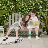 Chair 2-Seat - Children's Outdoor Chair with High Backrest, Arm Rest, 300 Lbs Capacity, Wood Double Loveseat 3