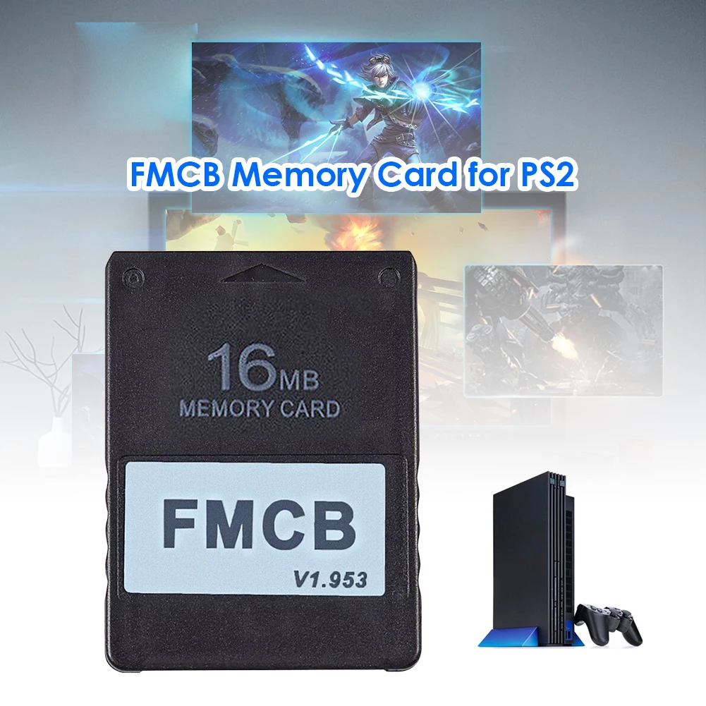  PS2 ֿܼ FMCB  MC  v1.953 McBoot ī, ÷  ÷ ޸ ī,  ׼, 8MB, 16MB, 32MB, 64MB