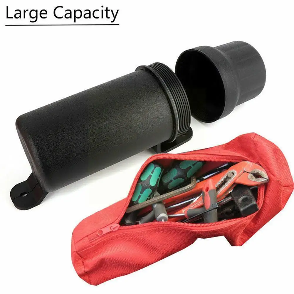 

Universal Off-Road Motos Motorcycle Accessories Waterproof Box Gloves Tube Tool Raincoat Canisters Holder Tool Storage Z1V4