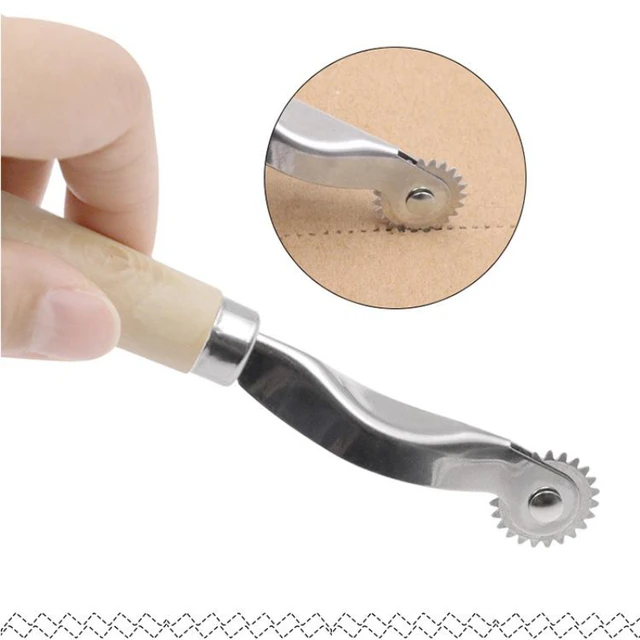 Tracing Wheel Sewing, Stainless Steel Roller Long Lasting Paper Perforator  Tool Comfortable Feel for Leather for Paper for Cloth