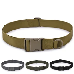 Fashion Men Nylon Waistband New Army Style Combat Belts Quick Release Tactical Belt Outdoor Hunting Solid Color Waist Strap