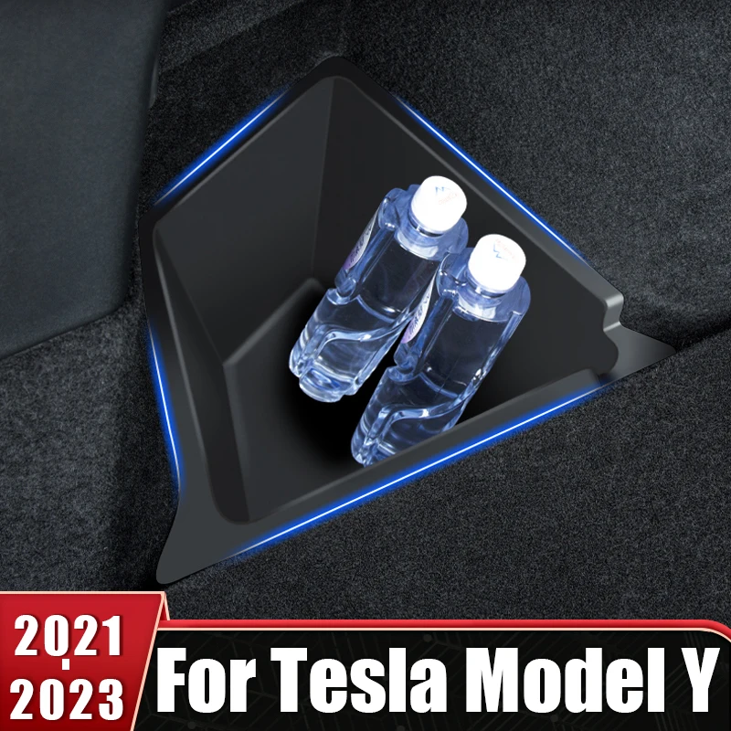 

Car Rear Trunk Container Side Divider Decoration For Tesla Model Y 2021 2022 2023 Water Umbrella Holder Organizer Accessories