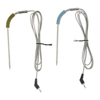 2pcs/1set Grill Temperature Probe Replacement for Weber Igrill 2/3/Mini Series Stainless Steel Meat Internal Monitor Sensor BBQ 2