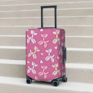 Cartoon Bubble Animal Suitcase Cover Classic Balloon Dog Flight Cruise Trip Fun Luggage Supplies Protector