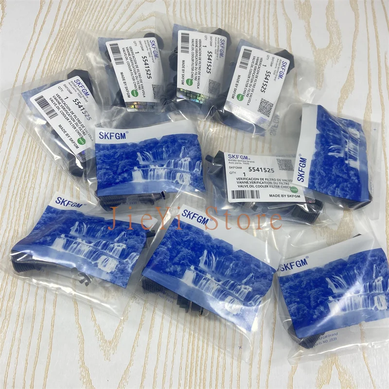10PCS 5541525 Engine Oil Cooler Filter One Way Air Valve For Chevrolet Aveo Cruze Sonic Trax Orlando Vauxhall Opel Astra Zafira