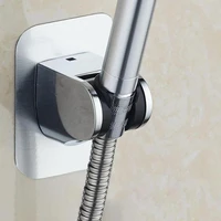 Adjustable Shower Head Holder Self-adhesive Handheld Drill-free Showerhead Rack Punch-free Chrome Bathroom Wall Mount Bracket 1