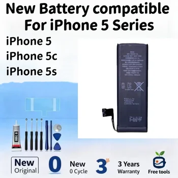 Nuova batteria compatibile per iPhone 5 / iPhone 5c / iPhone 5s + strumenti gratuiti